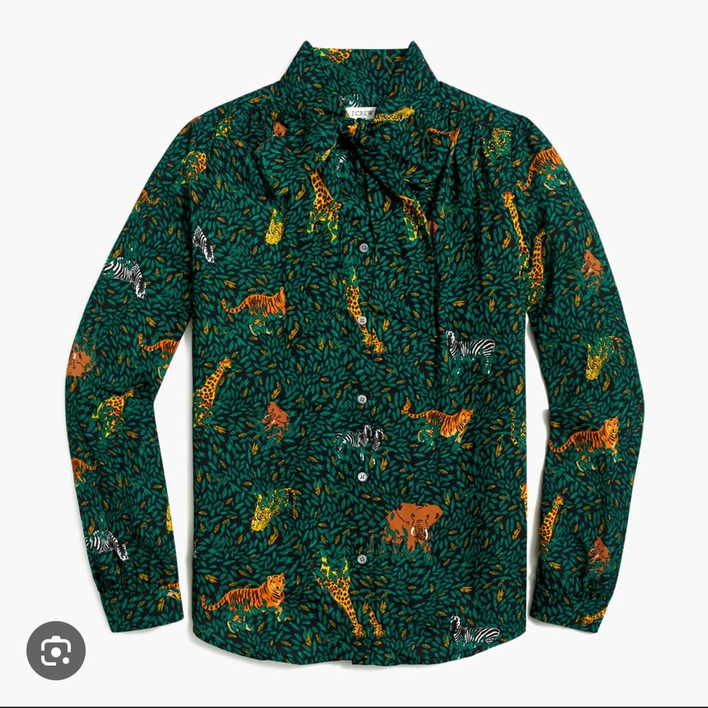 Jcrew Longsleeve Bow Top